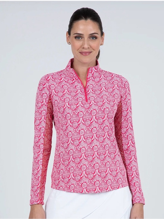 IBKUL Tops - IBKUL Leslie Long Sleeve Top NWT